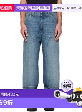 1h可退 潮奢 CARHARTT WIP 男士 蓝色 OG Double Knee 牛仔裤 I03