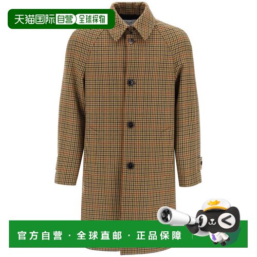 CELINE 男士外套 2M18C579V02DI SS2024 棕色 长袖羊毛大衣