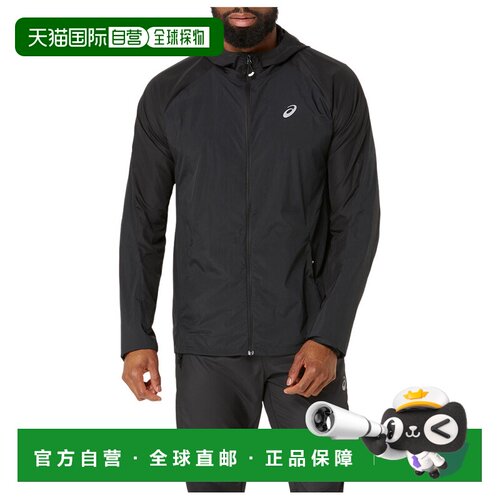 1h可退 ASICS 男士运动服 0280675PERFORMANCEBLACK CO 黑色外套