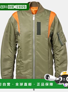 1h可退 潮奢 Sacai 女士 斜纹布套头上衣 green绿色 舒适时尚外套