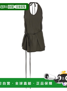 LEMAIRE 女士连体裤 TO1387LF1388BR482 SS2025 军绿色吊带