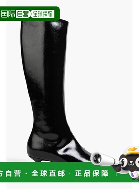 1h可退 潮奢 toteme 女士 漆皮及膝靴子 241WAS954LE0046001BLACK