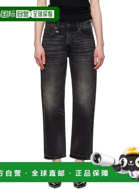 1h可退 潮奢 R13 女士 黑色 Romeo 牛仔裤 R13WD103D175A直筒裤