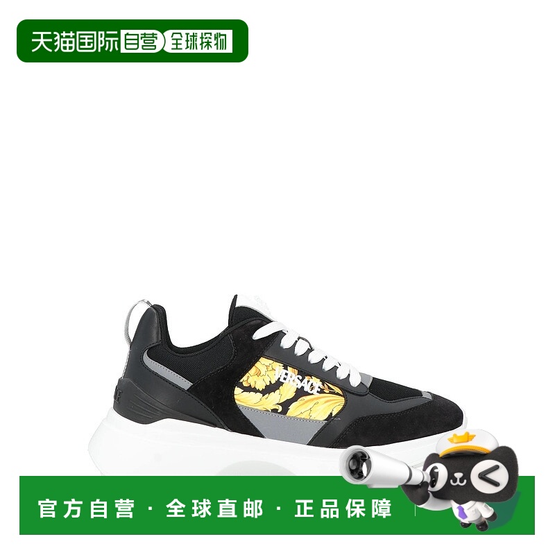 1h可退 潮奢 Versace 范思哲 男士 运动鞋 black黑色 舒适时尚