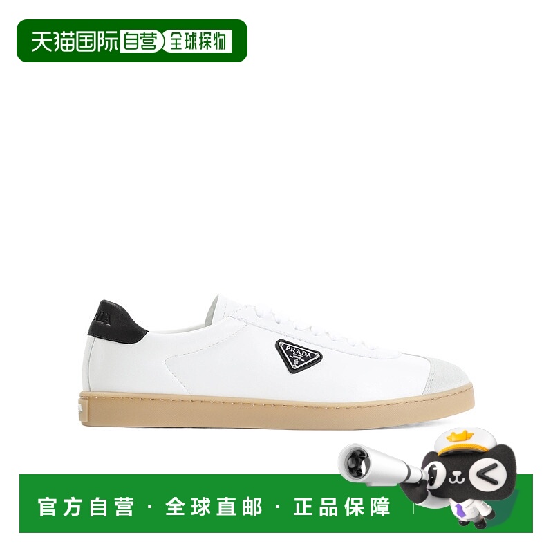 1h可退 PRADA 男士运动鞋 2EE394Y5TFG000F0964 SS2025 白色