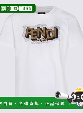 FENDI 男士T恤 FY1319AW0WF0QA0 SS2026 白色 Short-sleeved cott
