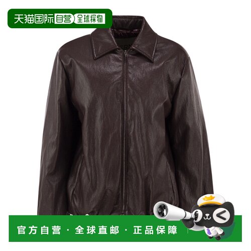 HERNO 女士皮衣 GI000413D6715 AW2026 深棕色 长袖夹克