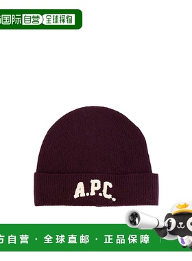 A.P.C. 女士帽子 WVBDKM25111GAC AW2025 紫色徽标 帽子针织帽