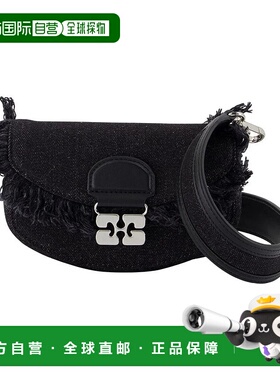GANNI 女士单肩包 A6911 AW2025 黑色 Ganni Apo G Wallet On Cha