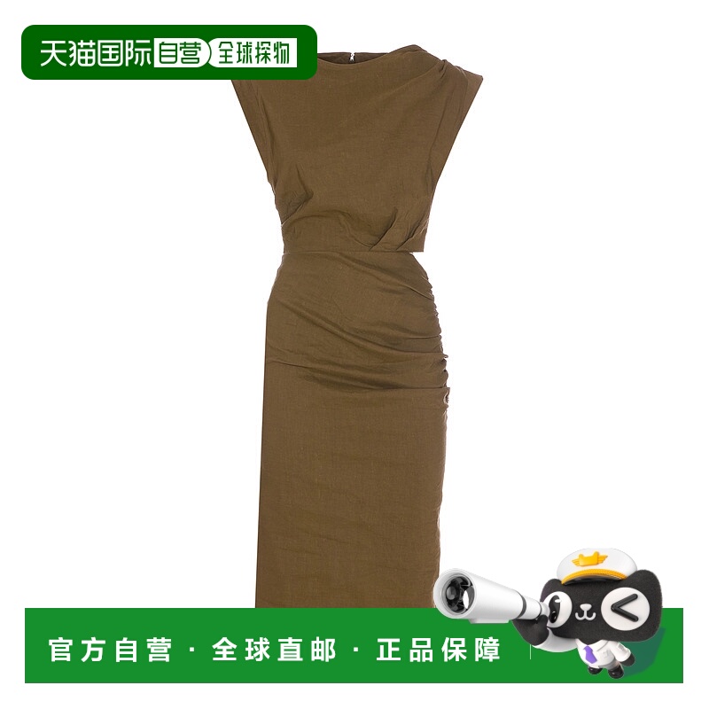 1h可退 PINKO 女士连衣裙 104955A0IMX26 SS2025 绿色 Dress with