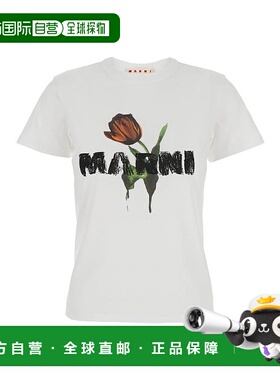 MARNI 女士T恤 THJE0375P0USCY31LOW01 AW2025 白色短袖