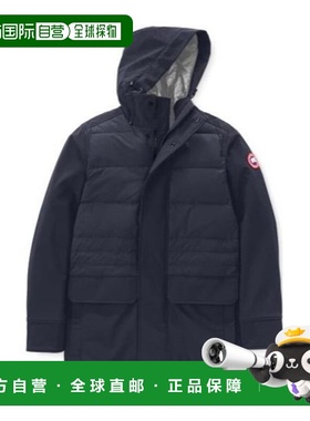 CANADA GOOSE 男士外套 2215M67 AW2024 黑色 徽标连帽羽绒服