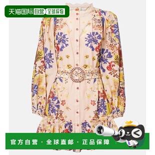 潮奢 Beauty FARM 女士 花朵束带棉质迷你连衣裙 RIO 1h可退