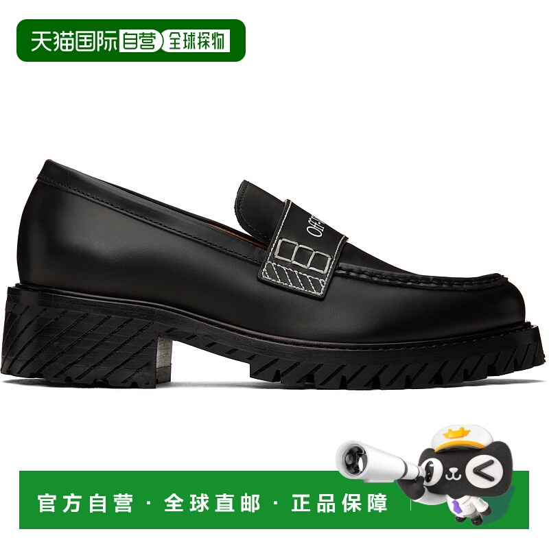 1h可退 潮奢 Off-white 女士 黑色 Combat 乐福鞋 OWIG004C99LEA0