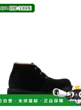 1h可退 潮奢 Our Legacy 女士 黑色绒面革马球短靴 A4257CDDIMBLA