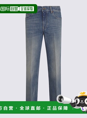 VALENTINO 女士牛仔裤 7B3DD20G9HC558 AW2025 蓝色直筒裤