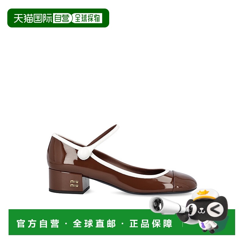 1h可退 潮奢 Miu Miu 缪缪 女士 鞋跟高跟鞋 5I435EF06E玛丽珍鞋