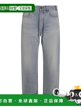 CELINE 男士休闲裤 2N785789D08KW SS2025 灰色牛仔裤直筒裤