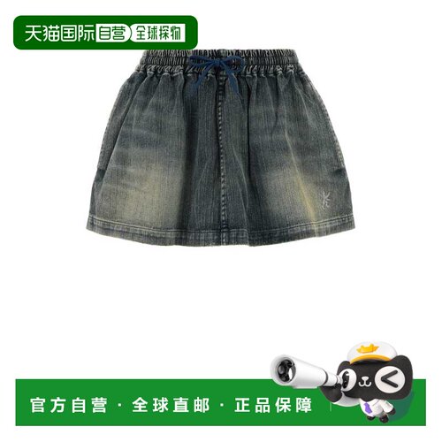 BALENCIAGA 女士半身裙 856908TTWC54200 CO 蓝色 Denim mini ski