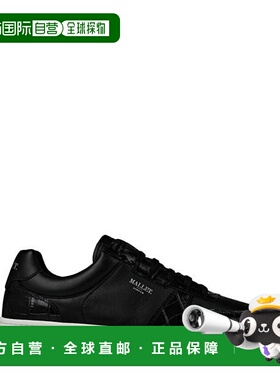 1h可退 潮奢 Mallet 男士 Bentham Court 黑色鳄鱼纹运动鞋男鞋