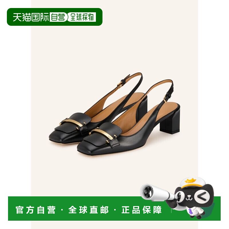 1h可退 TOD'S 女士高跟鞋 100297235313000 CO 黑色 slingback pu