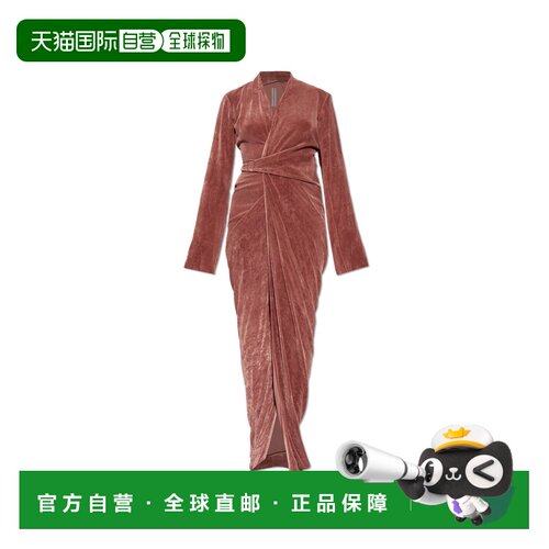 1h可退 RICK OWENS 女士连衣裙 RP02E4501V13 AW2025 红色 ‘Shie