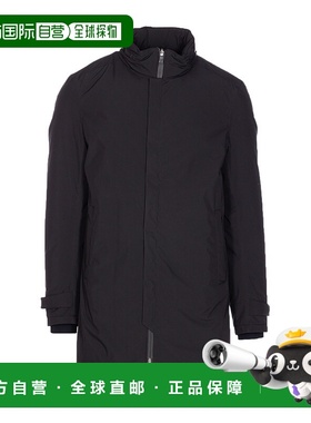 HERNO 男士外套 PI001241U128409300 AW2025 黑色连帽羽绒服夹克