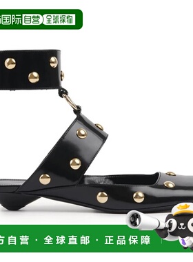 1h可退 潮奢 Chloe 蔻依 女士 JADE SABOT 黑色皮质高跟鞋 CHC24W