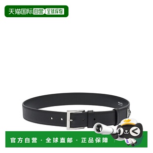 2CC672053F0002 AW2025 黑色 PRADA LEATHER 腰带 SAFFIANO 男士