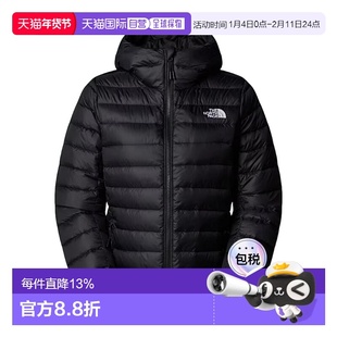 北面THE NORTH FACE 女款字母Logo羽绒服 黑色外套