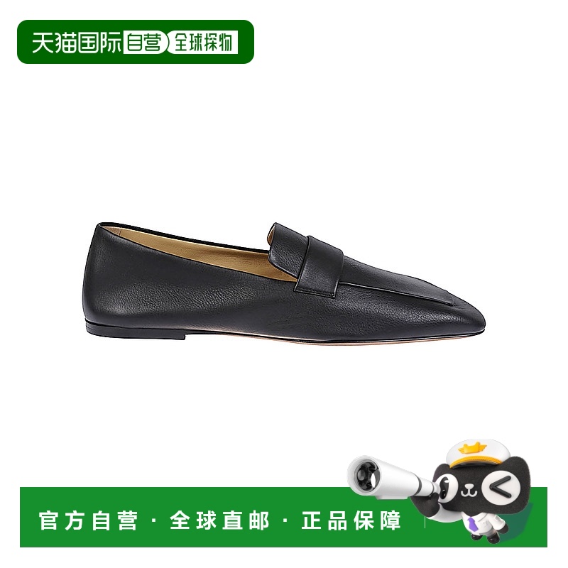 1h可退 潮奢 The Row 女士 方头乐福鞋 F1659L59 black黑色 舒适