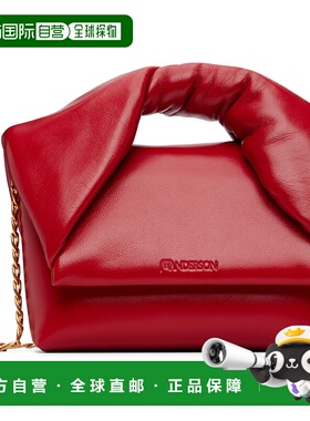 1h可退 潮奢 J.W. Anderson 女士 红色小号 Twister 手提包 HB075
