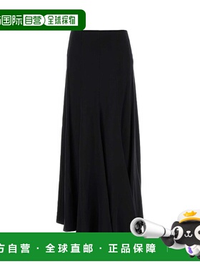 CHLOÉ 女士半身裙 CH25WJU19008001 AW2025 黑色 LONG SKIRT SILK
