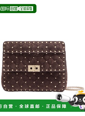 VALENTINO 女士手拿包 WB0122KQQ0TO AW2026 棕色 Rockstud Spike