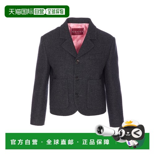 GUCCI 女士外套 836720Z7AXH1168 AW2025 灰色 BOXY JACKET长袖