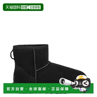 女士 经典 舒适时尚 潮奢 black黑色 Ugg 迷你靴子 1h可退 款