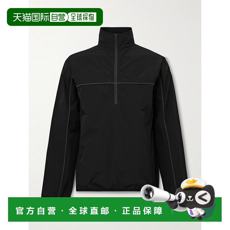 1h可退 潮奢 District Vision 男士 Logo-Appliqued Shell 半拉链