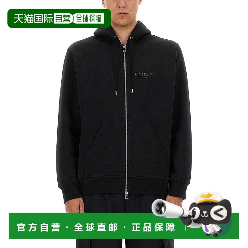 1h可退 GIVENCHY 男士夹克 BMJ0NJ3YRJ001 AW2025 黑色 ZIPPED CO