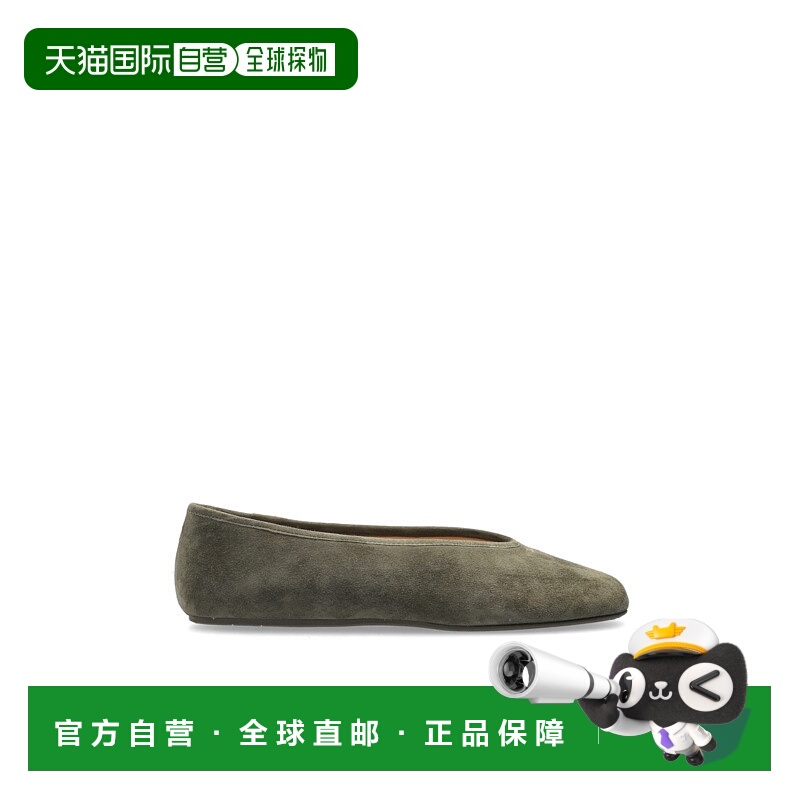 1h可退 COACH 女士芭蕾乐福鞋 CCT590OLV AW2025 绿色 Suede ball