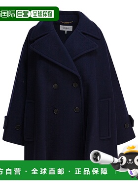 CHLOÉ 女士针织毛衣 CH25AMA2695248B AW2025 蓝色 PEACOAT