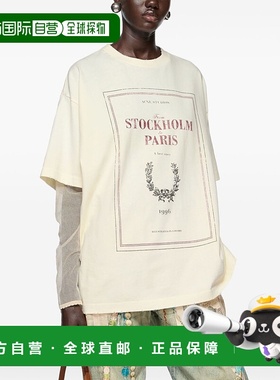 1h可退 潮奢 Acne Studios 艾克妮 女士 叠层印花 T 恤 AL0496