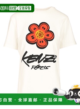 KENZO 女士T恤 FF62TS3564SG02 AW2025 白色 T-shirt with printe