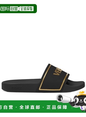 VERSACE 男士凉鞋 10184961A170132B130 SS2026 黑色拖鞋