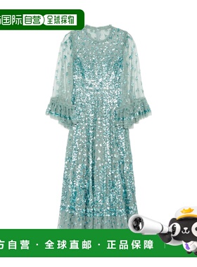NEEDLE&THREAD 女士连衣裙 DGLS59RRM25AQU AW2024