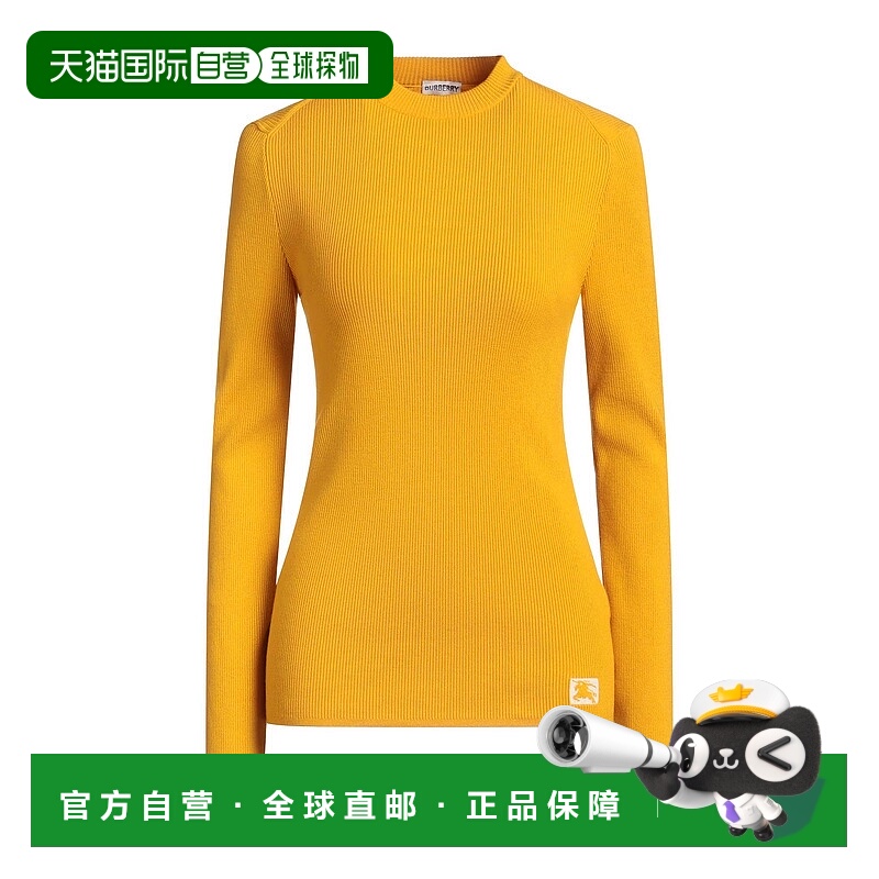 1h可退 潮奢 Burberry 巴宝莉 女士 毛衣 yellow黄色 舒适时尚