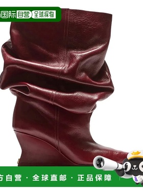 BALMAIN 女士靴子 FN0TA181LSDX3 AW2025 棕色 Balmain Ankle Boo