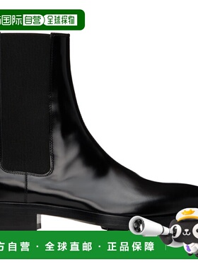 1h可退 潮奢 Jil Sander 吉尔 桑达 女士 黑色切尔西靴 J16WU0001