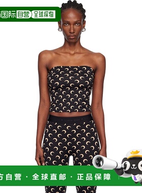 1h可退 潮奢 Marine Serre 女士 黑色 Moon Printed Jersey Secon