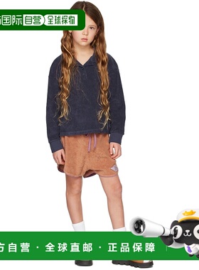 1h可退 潮奢 The Campamento 女童 黄褐色拼色儿童短裤童装 TCSS2