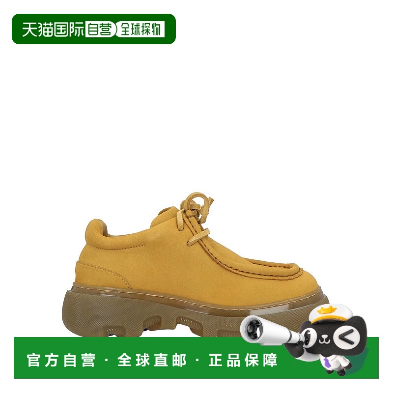 1h可退 潮奢 Burberry 巴宝莉 女士 绑带鞋 yellow黄色 舒适时尚